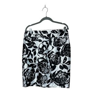 Kami Collection Floral Over The Knee Straight Skirt Size 6